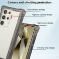 thumbnail image 6 of Designed for Samsung Galaxxy S25 Shockproof Clear Case, for Men Women Boys Girls Anti-Yellowing Drop Protection Hard PC Transparent Back Phone Case Cover for Samsung Galaxxy S25, Gray, 6 of 7