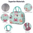 thumbnail image 4 of Lunch Bag Lunch Box for Women Reusable Insulated Lunch Bags,Water-Resistant Crab Cooler Lunch Tote Bag, Large Capacity for Work Travel Picnic, 4 of 6