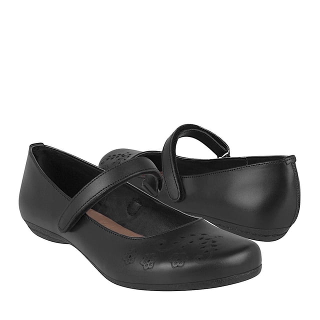 ZAPATOS ESCOLARES NIÑA STYLO 1751 SIMIPIEL NEGRO Stylo 1751