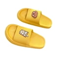thumbnail image 1 of maskred Fashionable Men Slippers - Lightweight And Comfortable Easy To Clean Soft Thick Bottom Stylish Platform Open Toe Yellow 44/45.1, 1 of 6
