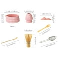 thumbnail image 3 of Matcha Whisk Set Ceramic Matcha Set Includes Matcha Bowl Matcha Whisk And Holder Rest And Tea Towel 7 Pcs Matcha Kit For Matcha Lovers/ Matcha Tea Set 7-Piece Pink, 3 of 9