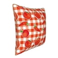 thumbnail image 2 of Fotbe Tomatoes And Chili Pattern Velvet Decorative Throw Pillow Covers with Elegant Piping, Soft Plush Cushion Cover for Sofa, Bed, Car, Office-16"x16", 2 of 8