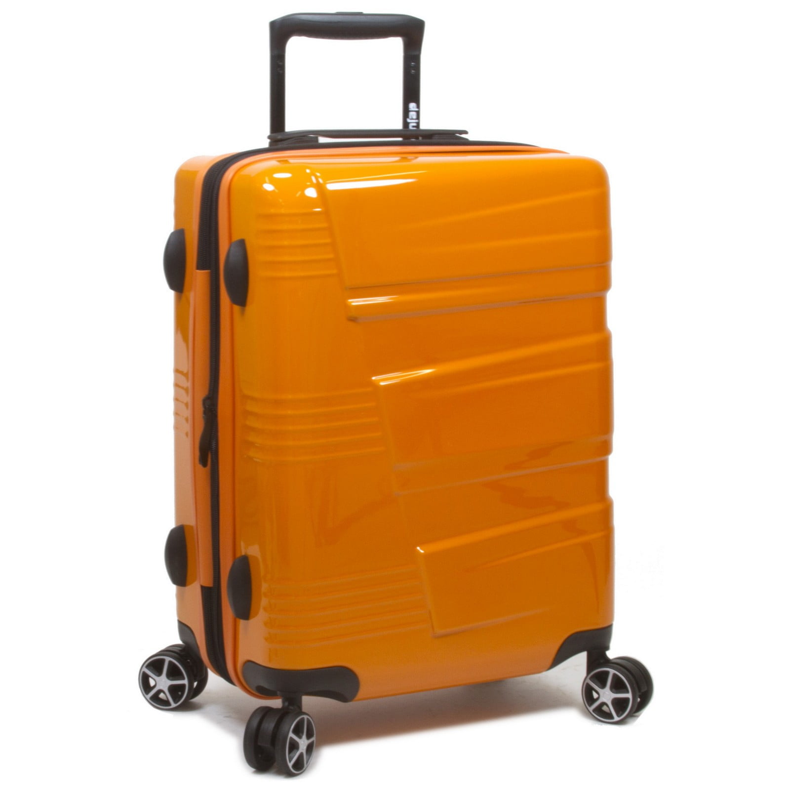 Dejuno Lumos Hardside 3-Piece Expandable Spinner Luggage Set - Orange