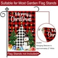 thumbnail image 4 of Christmas Garden Flag, Merry Christmas Flags 12.5x18 Double Sided, Christmas Tree Snowman with Buffalo Plaid Burlap Vertical Small Winter Yard Flag Holiday Decorations Signs for Home Outdoor Outside, 4 of 6