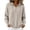 Beige, variant on Hooded Sweaters for Women Long Raglan Sleeve Pullover Knit Sweater Fall Outfits for Women Fashion Clothing Drop Shoulder Winter Clothes with Pockets Drawstring Henley Button Casual