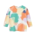 thumbnail image 5 of ZOYOEN Girls Tie Dye T Shirts- Fashion Crewneck Casual 3/4 Sleeve Kids Summer Tops Multicolor Size 9-10 Years, 5 of 5