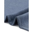 thumbnail image 5 of DARING DIVA Women's Plus Pleated Blouses Crew Neck Soft T-Shirt 1X Navy Blue, 5 of 6