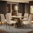 thumbnail image 2 of Juego de Comedor Madesa Patricia Mesa con Tablero de Vidrio y 6 Sillas Marrón/Crema/Imperial, 2 of 5