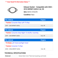 thumbnail image 2 of Exhaust Gasket - Compatible with 2004 - 2010 INFINITI QX56 5.6L V8 2005 2006 2007 2008 2009, 2 of 2
