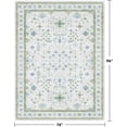 thumbnail image 2 of Hazo Haus Washable Cream Green 6x8 Area Rug, 2 of 7