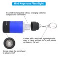 thumbnail image 5 of Uxcell Mini Keychain Flashlight, Pocket LED Flashlight Portable Torch USB Rechargeable, Dark Blue, 5 of 7