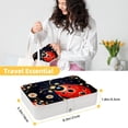 thumbnail image 5 of Seven Starred Ladybird Elegant PU Leather Decorative Box Jewelry Organizer with Removable Compartment - Portable Earring Organizer, 5 of 6