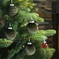thumbnail image 2 of 9 Pcs 3.15 Inch Large Velvet Christmas Ball Ornaments Vintage Style Flocked Hanging Decorations for Xmas Tree Holiday Party Wedding Home Decor Indoor Outdoor Shatterproof Bulbs, 2 of 4