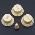 thumbnail image 2 of Off White Rothko and Frost Cream Fender Stratocaster Strat ST Electric Guitar Replacement Knobs Set, 2 of 4