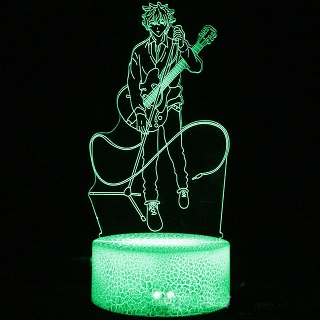 Lámpara decorativa de anime Night Light Given, ilusión 3D con 7 colores