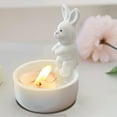 thumbnail image 1 of Boreal Craft Rabbit Ceramics Candle Holder Contract Elegant Candle Holder Cute Animal Candle Holder Desktop Ornament For Daily For Present Fall Candle Holder Centerpiece, 1 of 7