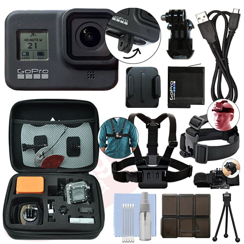 GoPro HERO8 Black 12 MP Waterproof 4K Hero 8 Camera Camcorder + Ultimate  Action Bundle