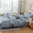 thumbnail image 3 of Plaid Doona cover   Grid Duvet Cover Geometric Plaid, 3 of 9