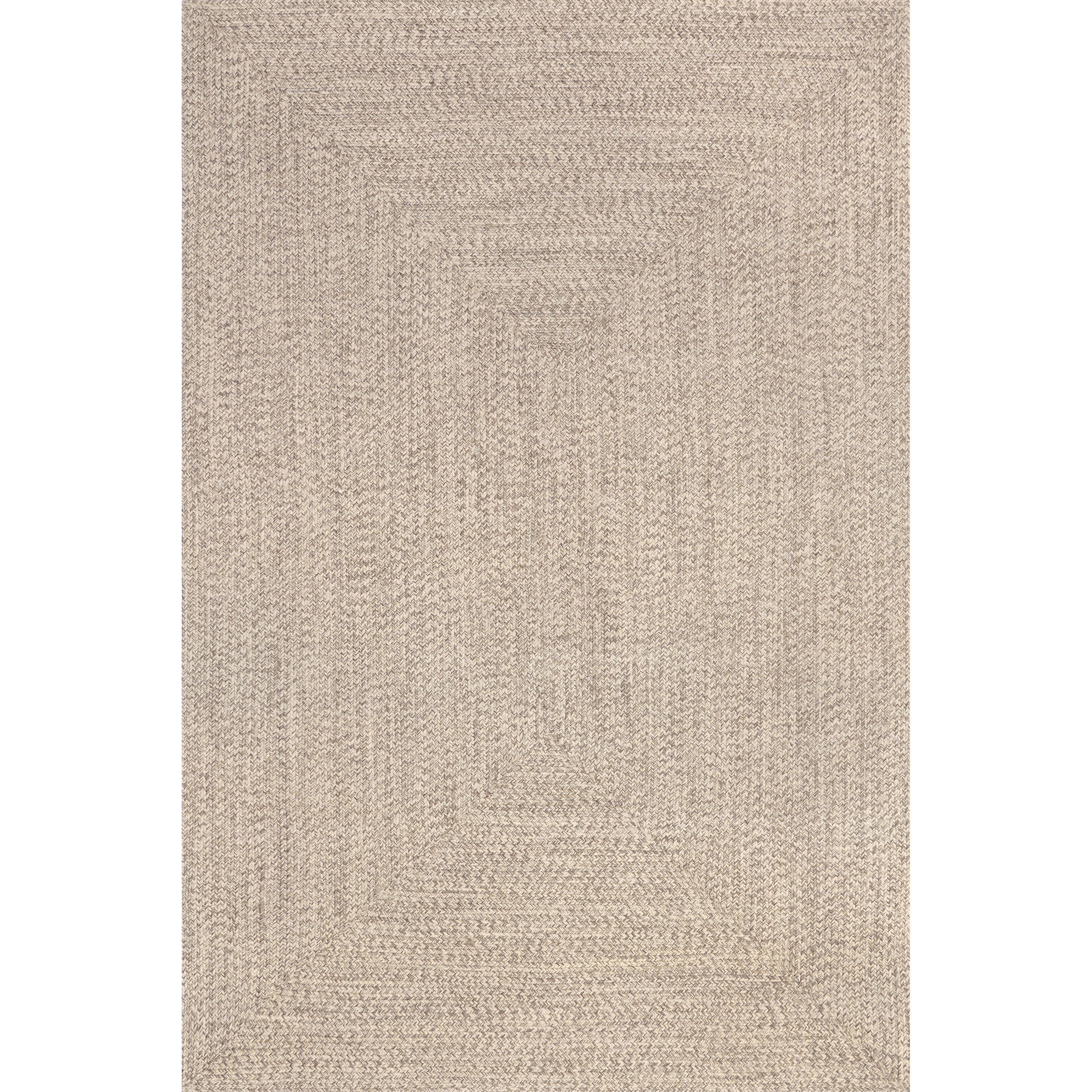 nuLOOM Wynn Braided Indoor/Outdoor Tan 6' x 9' Casual Area Rug