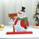thumbnail image 4 of Decoración navideña de madera para escritorio, adornos navideños para el hogar, Papá Noel, muñeco de nieve, alce, 2023, 4 of 4
