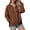 Coffee, variant on Zip Up Hoodie for Women Y2k Casual Oversized Zipper Sweatshirts Fall Winter Trendy Track Jackets with Pockets, Pink Size XL