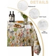 thumbnail image 2 of Sage Green Yellow Spring Floral Table Cloth, Watercolor Botanical Summer Flowers Waterproof Tablecloth for Rectangle Tables, Washable Fabric Table Cover for Restaurant Kitchen Dining Tables 52"x70", 2 of 6
