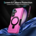 thumbnail image 5 of JTCASES for Samsung Galaxy S22 Plus Case, Lens Protective Frame Foldable Rotating Bracket 2-layer Anti-fall Shockproof Anti-scratch Rugged Shell for Samsung Galaxy S22 Plus, Pink, 5 of 9