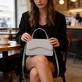 thumbnail image 4 of Tauxra Sacs à Main Bandoulière pour Femmes Sangle Réglable Couleur Unie Petit Sac Carré, 4 of 6