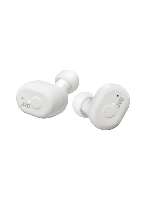 JVC Truly Wireless Earbuds Headphones, Bluetooth 5.0, Water Resistance(Ipx5), Long Battery Life up to 26 hours, Ambient Sound Mode, Secure and Comfort Fit with Memory Foam Earpieces (White)