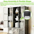 thumbnail image 3 of Inolait Cube Storage 12-Cube Bookshelf Closet Organizer Storage Shelves Shelf Cubes Organizer DIY Square Closet Cabinet Shelves, Black, 3 of 9