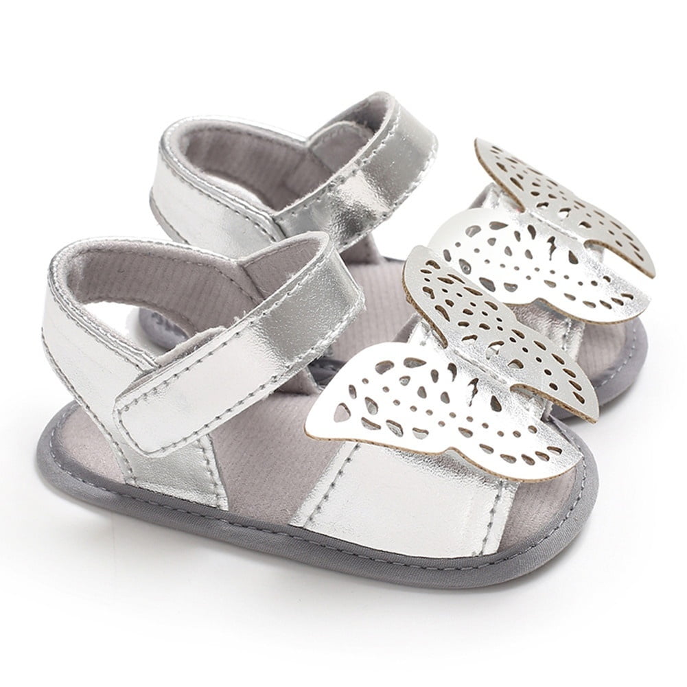 newborn white sandals