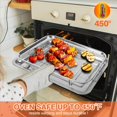 thumbnail image 4 of Air Fryer Basket for Oven Stainless Steel, Air Fryer Accessories Oven Rack and Crisper Tray, Nonstick, 4 of 7