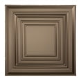 thumbnail image 3 of FASÄDE Traditional Style/Pattern 3 Decorative Vinyl 2ft x 2ft Lay in Ceiling Panel in Argent Bronze (5 Pack), 3 of 6