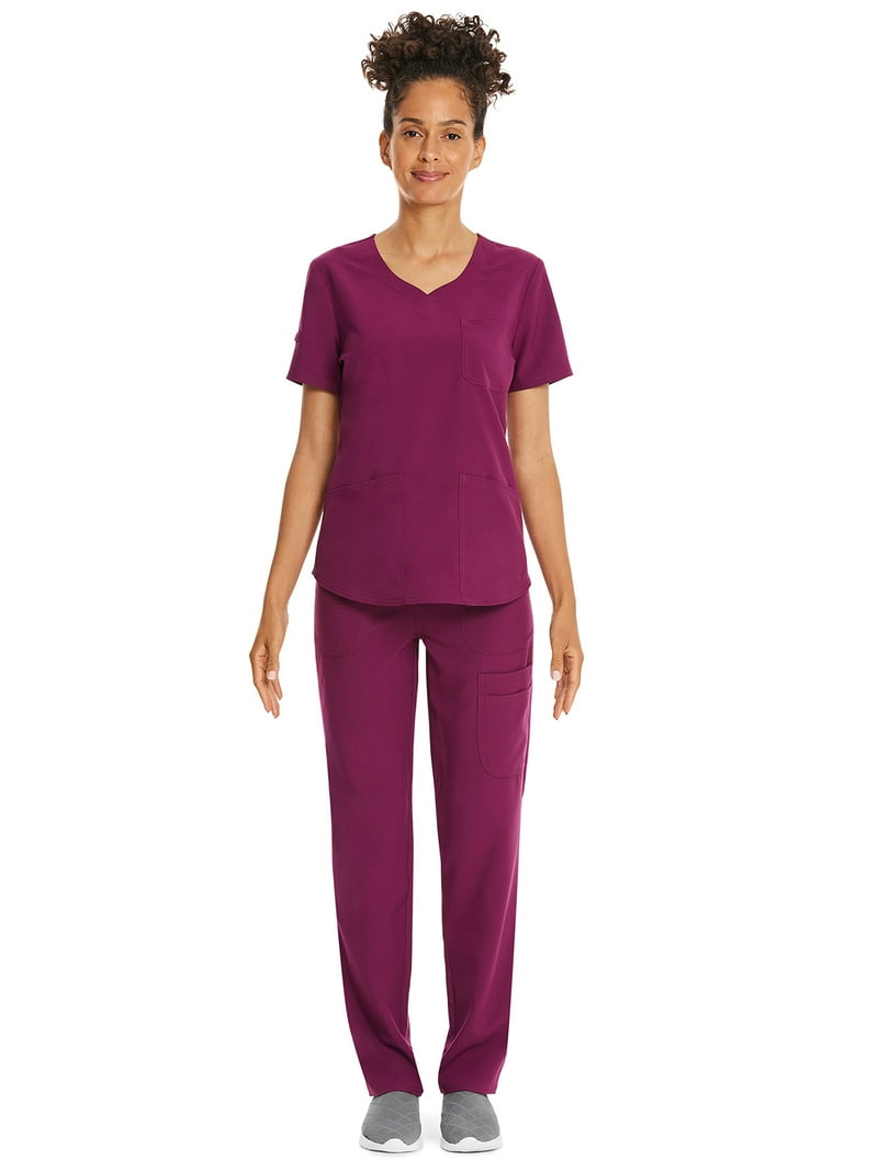 ENVIORN Body Care Series セット Scrubstar Women's Core Essentials Sweetheart V-Neck Scrub