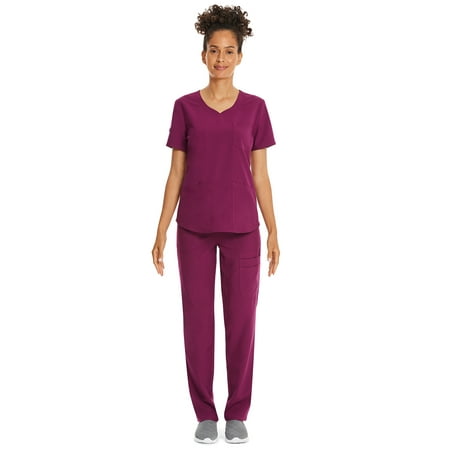 

Scrubstar Women s Core Essentials Sweetheart V-Neck Scrub Top WM03T918