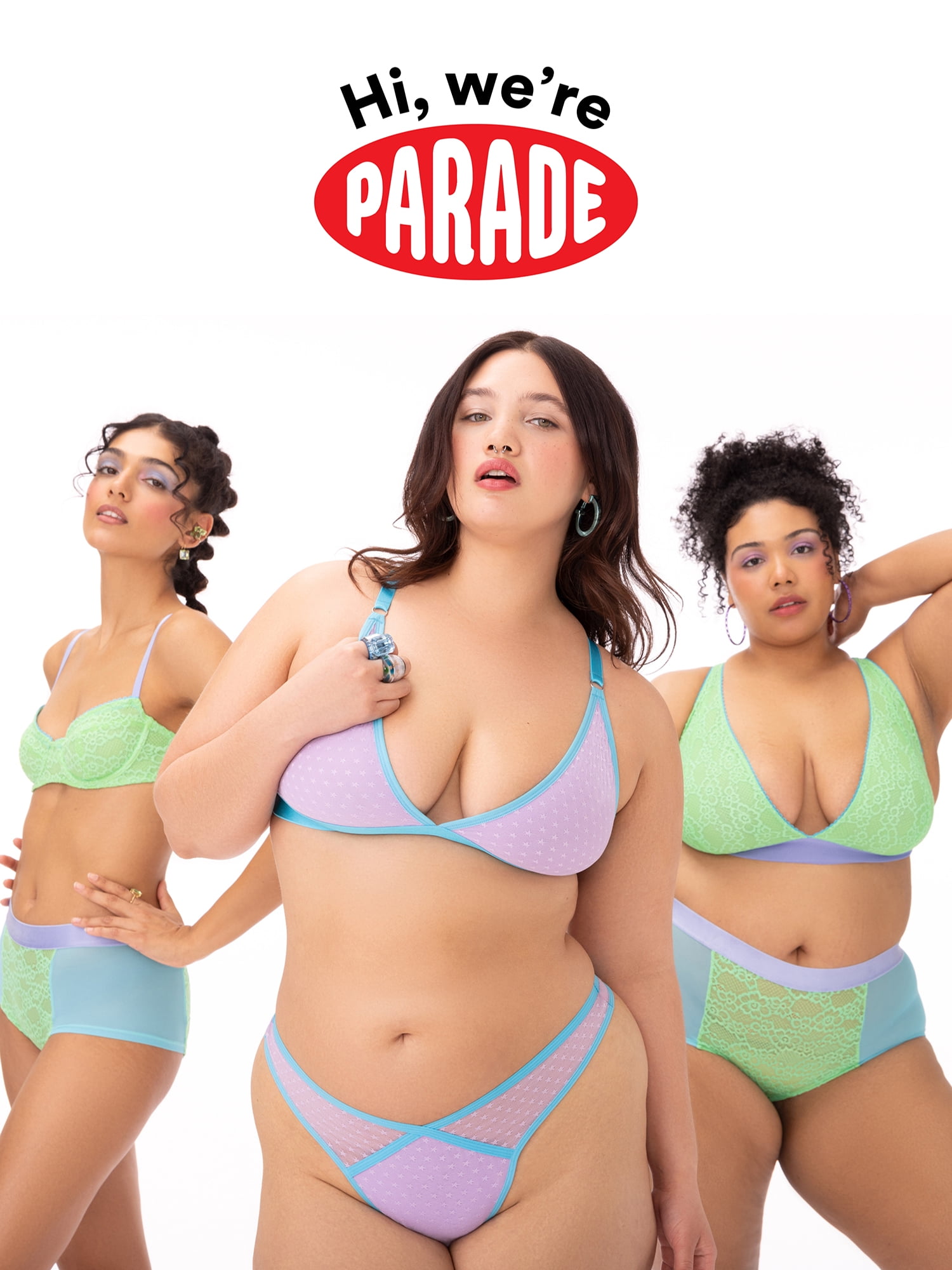 Parade Lace Mesh Boyshort Underwear, 2-Pack, Sizes XS to 3XL