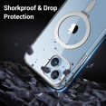 thumbnail image 2 of for iPhone 14 Magnetic Case, iPhone 13 Case with Magnetic Invisible Stand [Magsafe Support] [Military Protection] Shockproof Protective Slim Phone Case Cover for iPhone 13/14 6.1"-Clear, 2 of 8