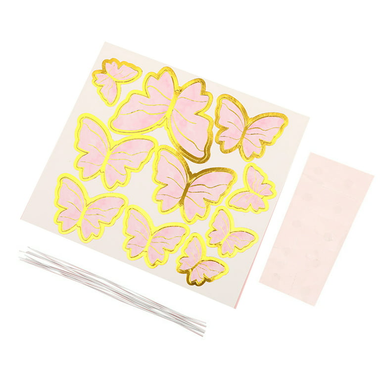 Fogcroll 18Pcs/Set Butterfly Cake Toppers Realistic Vivid Image
