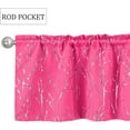 thumbnail image 6 of Kitchen Curtains 36 Inch Length Sets with Valance, 3 Piece Rod pocket Thermal Insulated Room Darkening Blackout Curtains For Kitchen, Bedroom And Bath Room(52X18+26X36 Inch, Raspberry,3 Pieces), 6 of 6