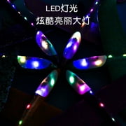 1Pcs Foam Glider - 19×18.5 Large Throwing Airplane with Lights, 2 Flight Modes for Outdoor Kids Sports Birthday Party Favors