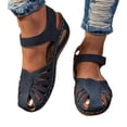 thumbnail image 3 of Orthopedic Closed Toe Sandals for Women 2026 Wedge with Arch Support Adjustable Ankle Strap Sandals Wedges Summer Dressy Platform Casual Comfortable Wide Width Hollow out Walking Shoes, 43, 3 of 9