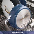 thumbnail image 6 of Tramontina Fiora 4.25-Quart Multipurpose Ceramic Non Stick Cooking Pan with Lid, Blue, 6 of 6