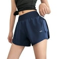 thumbnail image 1 of Gibobby Yoga pants cortos mujer Pantalones cortos deportivos para mujer de cintura alta, pantalones de Yoga para hacer ejercicio, ropa exterior inform(Azul,M), 1 of 4