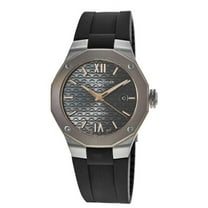 Baume Mercier Riviera Men's Automatic Grey Dial Rubber Watch M0A10660