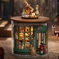 thumbnail image 3 of Mini Doll House DIY Kit For 3D Puzzle Assembly Building Model Making Room Toys Home Decorations With Furniture LED Light Gifts B-113, 3 of 6