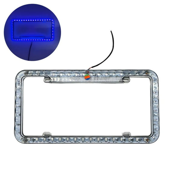 LED License Plate Frame Light Front Rear License Frame Holder Universal Lot S5