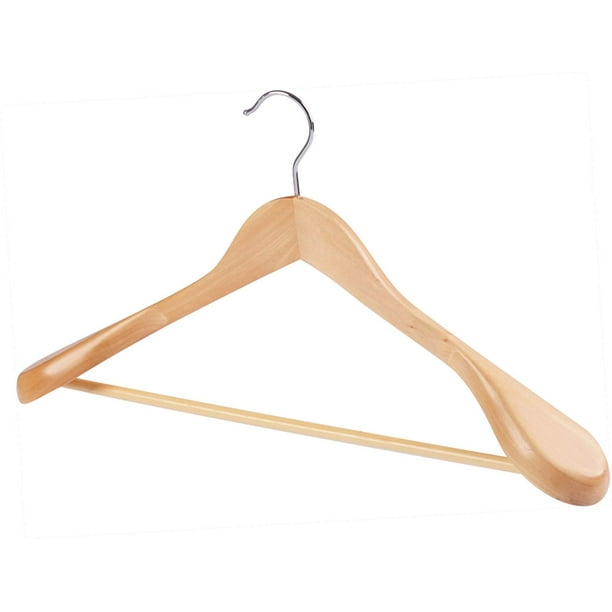 Closet Spice Natural Wood Extra-Wide Shoulder Coat Hangers
