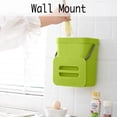 thumbnail image 4 of Small Plastic Trash Can, Hanging Small Trash Can with Lid Under Sink for Kitchen, Food Waste Bin for Countertop, Mountable Garbage Can for Bathroom, RV, 5L/1.3 Gal, Green, 4 of 7