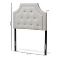 thumbnail image 5 of Baxton Studio Mars Modern and Contemporary Greyish Beige Fabric Twin Size Headboard, 5 of 6