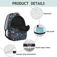 thumbnail image 4 of Alien Telescope Deep Blue Pattern Backpack for School, Cute School Bag with Adjustable Shoulder Straps and Padded Back, 15.3"x11"x7.1", 4 of 5